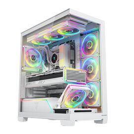 MODECOM VOLCANO STELLAR PLUS ARGB MIDI 8F WHITE | Techbox