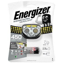 ENERGIZER Headlight Vision Ultra 3AA 450 LM, 3 colours of light | Techbox