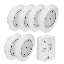 Maclean Energy MCE165 Remote Control LED Lamps Set, AAA Battieries, 6 Pieces in Set | Techbox