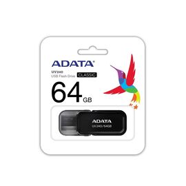 ADATA UV240 USB flash drive 64 GB USB Type-A 2.0 Black - USB Sticks - Peripherals - Techbox