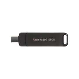 Flashdrive PATRIOT Rage R550 128GB 100 MB/S USB A+C Swivel Design (PE128GR550DSAD) Black | Techbox