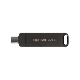Flashdrive PATRIOT Rage R550 256GB 100 MB/S USB A+C Swivel Design (PE256GR550DSAD) Black - USB Sticks - Peripherals - Techbox
