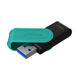 Kingston Technology DataTraveler 128GB Portable USB 3.2 Gen 1 Exodia S (Black/Turquoise) | Techbox
