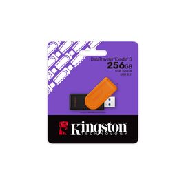Kingston Technology DataTraveler 256GB Portable USB 3.2 Gen 1 Exodia S (Black/Orange) - USB Sticks - Peripherals - Techbox