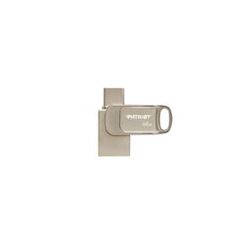Patriot Memory Tab T560 64GB USB flash drive Dual USB 120MB/s (PS64GT560DS5D) Silver - USB Sticks - Peripherals - Techbox