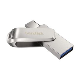 SanDisk Ultra Dual Drive Luxe USB flash drive 256 GB USB Type-A / USB Type-C 3.2 Gen 1 (3.1 Gen 1) Stainless steel - USB Sticks - Peripherals - Techbox