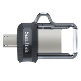 Sandisk Ultra Dual m3.0 USB flash drive 128 GB USB Type-A / Micro-USB 3.2 Gen 1 (3.1 Gen 1) Black,Silver,Transparent - USB Sticks - Peripherals - Techbox