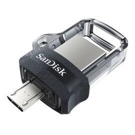 Sandisk Ultra Dual m3.0 USB flash drive 128 GB USB Type-A / Micro-USB 3.2 Gen 1 (3.1 Gen 1) Black,Silver,Transparent - USB Sticks - Peripherals - Techbox