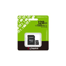 Kingston Technology 128GB microSDXC Canvas Select Plus Gen3 150MB/s A1 Card + Adapter | Techbox