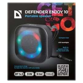 BLUETOOTH SPEAKER DEFENDER ENJOY 10 3W CZARNY | Techbox