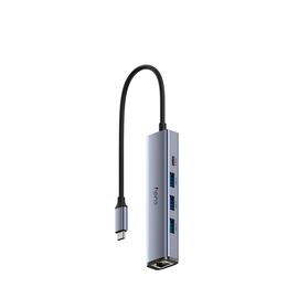 Cudy UH605 interface hub USB 3.2 Gen 1 (3.1 Gen 1) Type-C 5000 Mbit/s Grey, Silver - USB Hubs & Card Readers - Peripherals - Techbox