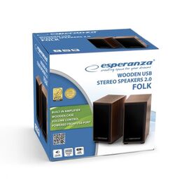 Esperanza 2.0 FOLK speaker set 2.0 channels 6 W Wood | Techbox