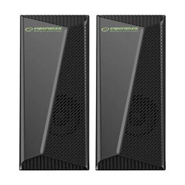 Esperanza EGS106 Speakers 2.0 LED Black 6W | Techbox