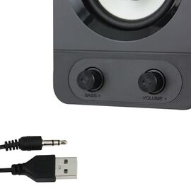 Esperanza EGS107 Speakers 2.1 USB LED 5 W Black | Techbox