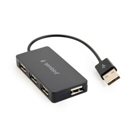 Gembird UHB-U2P4-04 interface hub USB 2.0 480 Mbit/s Black | Techbox