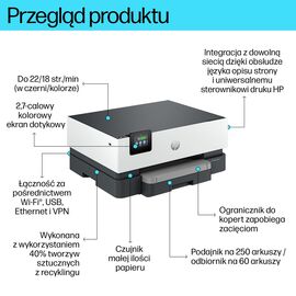 HP OfficeJet Pro 9110b Wireless Color Printer, Two-sided printing | Techbox