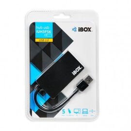 iBox IUH3F56 interface hub USB 3.2 Gen 1 (3.1 Gen 1) Type-A 5000 Mbit/s Black | Techbox