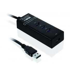 iBox IUH3FB interface hub 5000 Mbit/s Black - USB Hubs & Card Readers - Peripherals - Techbox