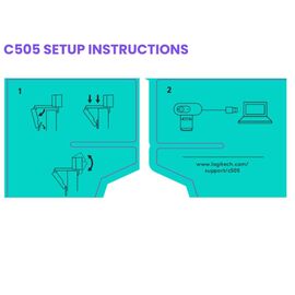 Logitech C505 webcam 1280 x 720 px USB Black | Techbox