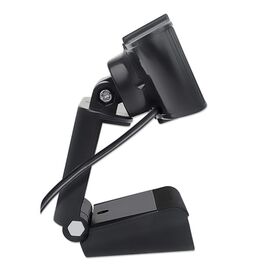 Manhattan USB Webcam, Two Megapixels (Clearance Pricing), 1080p Full HD, USB-A, Integrated Microphone, Adjustable Clip Base, 30 frame per second, Black, Three Year Warranty, Box | Techbox
