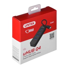 UNITEK HUB USB-C 4XUSB-A 3.1, ACTIVE, 10 WATT,H1117B | Techbox