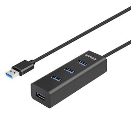 UNITEK Y-3089V01 interface hub USB 3.2 Gen 1 (3.1 Gen 1) Type-A 5000 Mbit/s Black - USB Hubs & Card Readers - Peripherals - Techbox