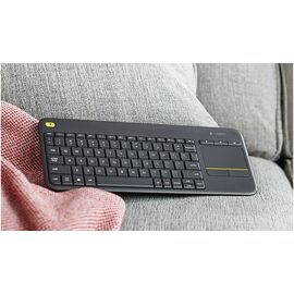 Logitech K400 Plus keyboard RF Wireless Dutch Black | Techbox