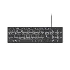 Natec Herring Glow US Keyboard with white backlight - Keyboards - Keyboards & Mice - Techbox