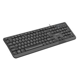 NATEC KEYBOARD TROUT SLIM USB, US LAYOUT, BLACK - Keyboards - Keyboards & Mice - Techbox