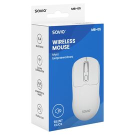 Savio MB-05 mouse Universal Ambidextrous Bluetooth 1600 DPI | Techbox