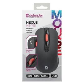MOUSE DEFENDER NEXUS MS-195 RF SILENT BLACK - Mice - Keyboards & Mice - Techbox