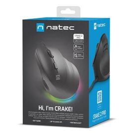 NATEC Crake 2 Pro mouse Universal Right-hand USB Type-A Optical 12800 DPI | Techbox