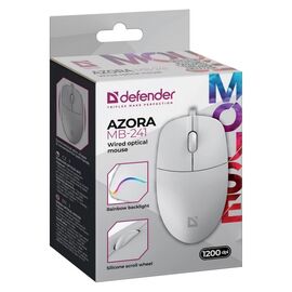 WIRED MOUSE DEFENDER AZORA MB-241 RF WHITE 1200dpi 3P | Techbox