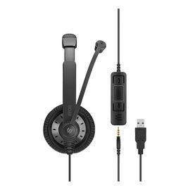 EPOS | SENNHEISER IMPACT SC 75 USB MS Headset Wired Headband Calls/Music USB Type-A Black | Techbox
