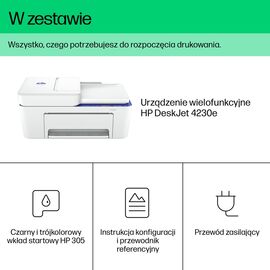 HP DeskJet 4230e Wireless All-in-One Color Printer, Instant Ink; Copier, Scanner | Techbox