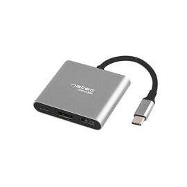 NATEC MULTI PORT FOWLER MINI (USB-C PD, HDMI 4K) - VGA Splitters & Converters - Peripherals - Techbox