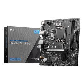 MSI PRO H610M-E DDR4 motherboard Intel H610 LGA 1700 micro ATX - Motherboards - Laptops & PC Builds - Techbox