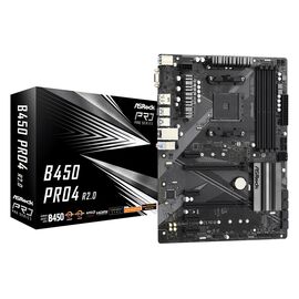 Asrock B450 Pro4 R2.0 Socket AM4 ATX AMD  B450 | Techbox