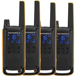 Motorola Talkabout T82 Extreme Quad Pack two-way radio 16 channels Black,Orange | Techbox