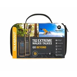 Motorola Talkabout T82 Extreme Twin Pack two-way radio 16 channels Black, Orange | Techbox