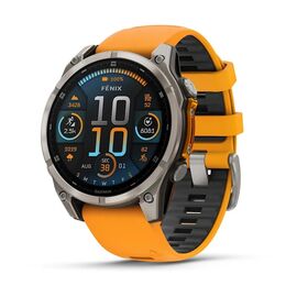 Garmin fenix 8 3.56 cm (1.4") AMOLED 47 mm Digital 454 x 454 pixels Touchscreen Graphite Wi-Fi GPS (satellite) | Techbox