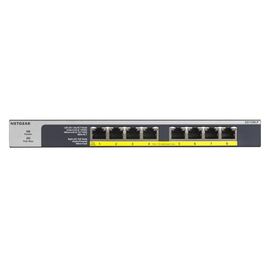NETGEAR GS108LP Unmanaged Gigabit Ethernet (10/100/1000) Power over Ethernet (PoE) 1U Black, Grey | Techbox