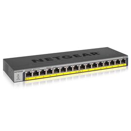 NETGEAR GS116PP Unmanaged Gigabit Ethernet (10/100/1000) Power over Ethernet (PoE) Black - Switches - Network Devices - Techbox