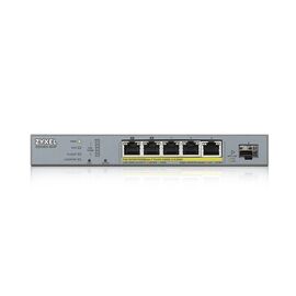 Zyxel GS1350-6HP-EU0101F network switch Managed L2 Gigabit Ethernet (10/100/1000) Power over Ethernet (PoE) Grey | Techbox