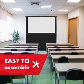 Maclean MC-212 Portable Projection Screen, Compact, Floor, 80", 16:10 - Projector Accessories - Projectors - Techbox