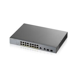 Zyxel GS1350-18HP-EU0101F network switch Managed L2 Gigabit Ethernet (10/100/1000) Power over Ethernet (PoE) Grey | Techbox