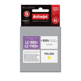 Activejet AB-1100YNX ink for Brother printer; Brother LC1100/LC980Y replacement; Supreme; 19.5 ml; yellow - Compatible Inks - Inks - Techbox