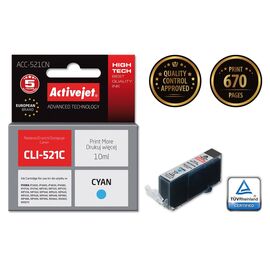 Activejet ACC-521CN ink (replacement for Canon CLI-521C; Supreme; 10 ml; cyan) - Compatible Inks - Inks - Techbox