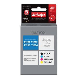Activejet AEB-1285N Ink (replacement for Epson T1281, T1282, T1283, T1284; Supreme; 1 x 15 ml, 3 x 13 ml; black, magenta, cyan, yellow) | Techbox