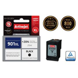 Activejet AH-901BRX Ink (replacement for HP 901XL CC654AE; Premium; 20 ml; black) | Techbox